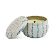 Load image into Gallery viewer, Paddywax Tulip Wisteria &amp; Willow Tin Candle
