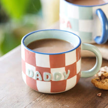 Load image into Gallery viewer, Ceramic Contrast Checkerboard Daddy Mug
