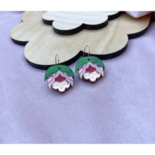 Load image into Gallery viewer, Nell Pink Retro Flower Drop Earrings
