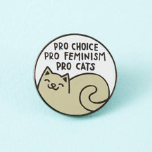 Load image into Gallery viewer, Pro Cats Pro Choice Grey Enamel Pin
