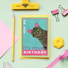 Load image into Gallery viewer, Matchbox Cat Birthday Greetings Card
