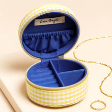 Load image into Gallery viewer, Tomato Embroidered Round Travel Jewellery Case
