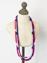 Load image into Gallery viewer, Pink &amp; Purple 3 Strand Cord Necklace
