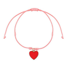 Load image into Gallery viewer, Besties Heart Charm Pair of Friendship Bracelets
