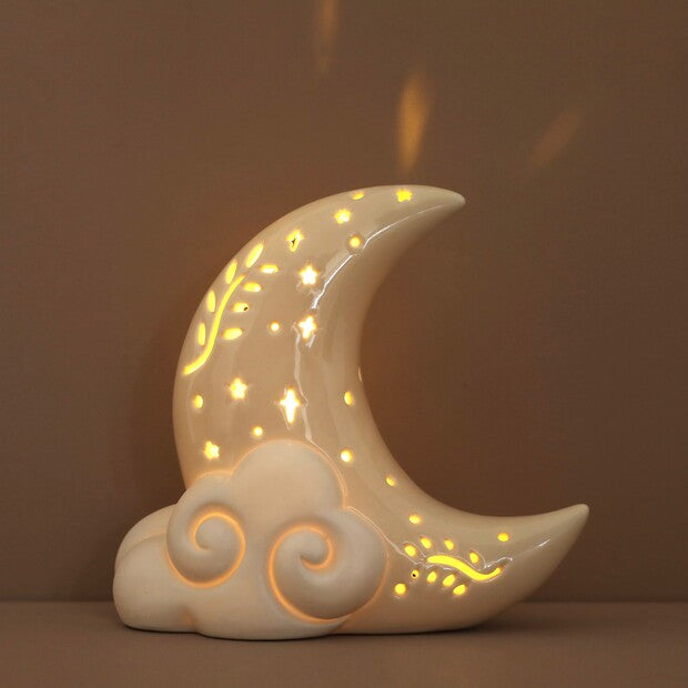 Ceramic Celestial Moon Light