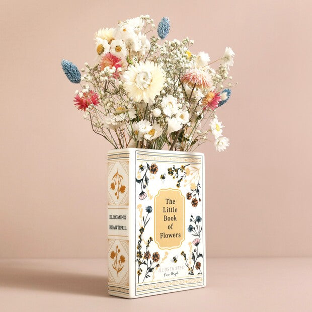 Book of Flowers Ceramic Vase