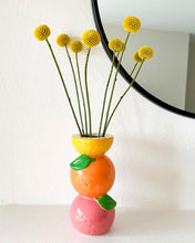 Load image into Gallery viewer, Stacked Citrus Ceramic Vase
