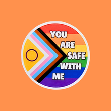 Load image into Gallery viewer, Safe With Me Vinyl Sticker
