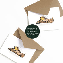 Load image into Gallery viewer, Bengal Cat Playing With Bauble Pack Of 5 Christmas Cards
