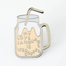 Load image into Gallery viewer, Iced Coffee Enamel Pin
