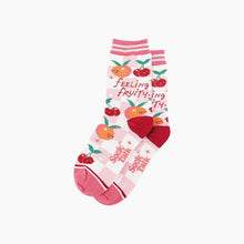 Load image into Gallery viewer, Feeling Fruity Combed Cotton Socks in Cream

