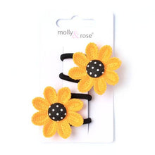 Load image into Gallery viewer, Pack of 2 Sunflower Hair Bobbles
