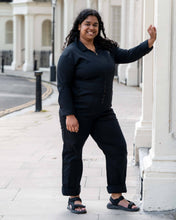 Load image into Gallery viewer, Rebel Romance Jet Black Boiler Suit
