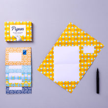 Load image into Gallery viewer, Pencil Pigeon Pack of 6 Folding Letter Set

