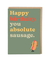 Load image into Gallery viewer, Birthday Sausage Greetings Card
