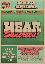 Load image into Gallery viewer, Wear Sunscreen Music Inspired Print
