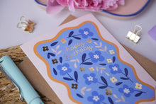 Load image into Gallery viewer, Luxury Floral Birthday Greetings Card
