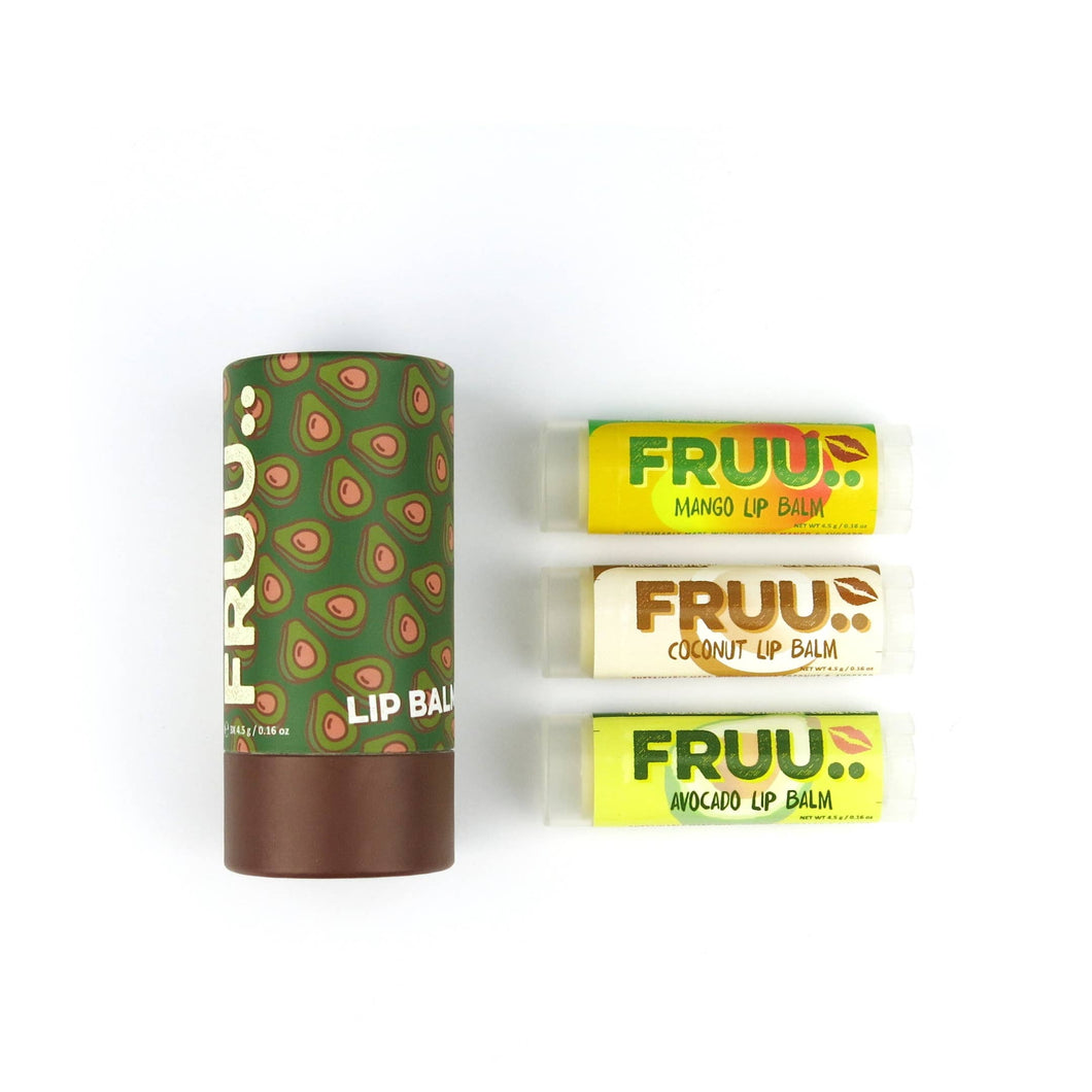 FRUU Avocado Lip Balm Trio Set