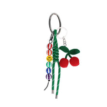 Load image into Gallery viewer, Crochet Cherry Plush Bag Charm
