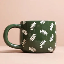 Load image into Gallery viewer, Ceramic Green Leafy Dad Mug
