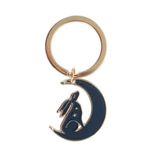 Load image into Gallery viewer, Mystical Midnight Hare Keyring
