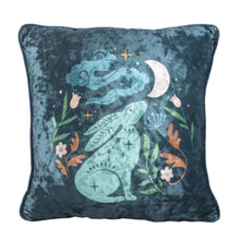 Load image into Gallery viewer, Mystical Midnight Hare Cushion
