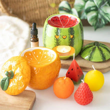 Load image into Gallery viewer, Set of 3 Lemon Shaped Candles
