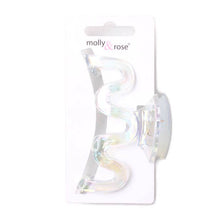 Load image into Gallery viewer, Iridescent Wavy Hair Claw Clamp
