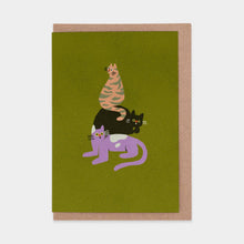 Load image into Gallery viewer, Suprised Cats Greetings Card
