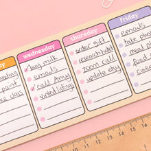 Load image into Gallery viewer, Days of the Week Keyboard Weekly Planner
