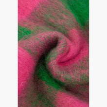 Load image into Gallery viewer, Joey Green &amp; Pink Check Scarf
