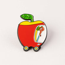 Load image into Gallery viewer, Magpie x Richard Scarry Applecar Enamel Pin
