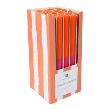 Load image into Gallery viewer, Orange &amp; Pink Straight Dinner Candles
