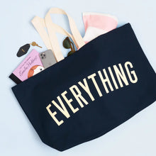 Load image into Gallery viewer, Everything REALLY Big Navy Tote Bag
