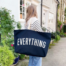 Load image into Gallery viewer, Everything REALLY Big Navy Tote Bag
