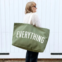 Load image into Gallery viewer, Everything REALLY Big Olive Green Tote Bag
