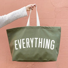 Load image into Gallery viewer, Everything REALLY Big Olive Green Tote Bag
