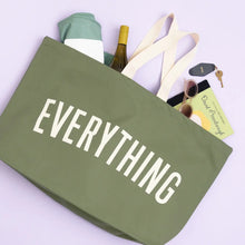 Load image into Gallery viewer, Everything REALLY Big Olive Green Tote Bag
