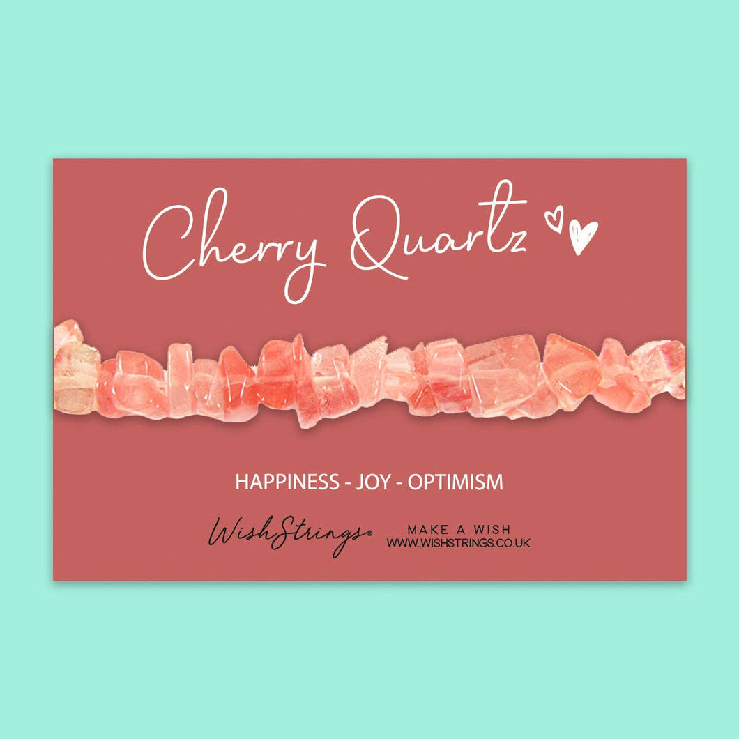 Cherry Quartz Gemstone Bracelet