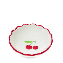 Load image into Gallery viewer, Scalloped Cherry Ceramic Trinket Dish (9cm)
