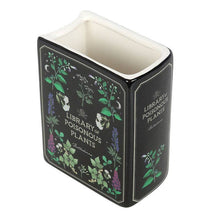Load image into Gallery viewer, Poisonous Plants Gothic Botanical Book Shaped Vase
