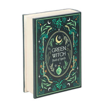Load image into Gallery viewer, Green Witch Book Shaped Storage Box
