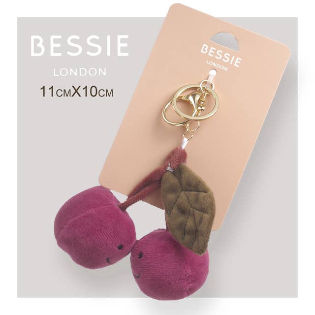 Plush Cherries Bag Charm