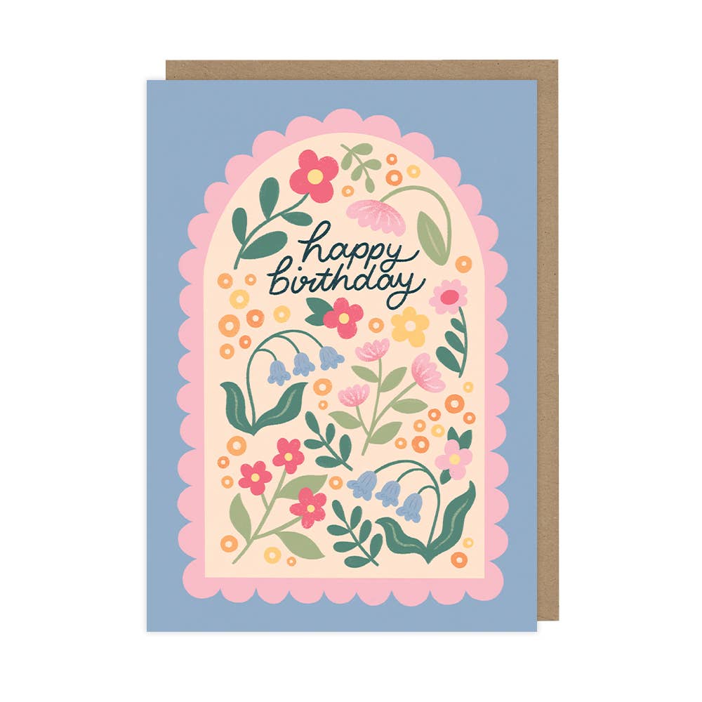 Floral Birthday Greetings Card