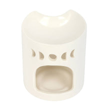 Load image into Gallery viewer, White Crescent Moon Oil Burner

