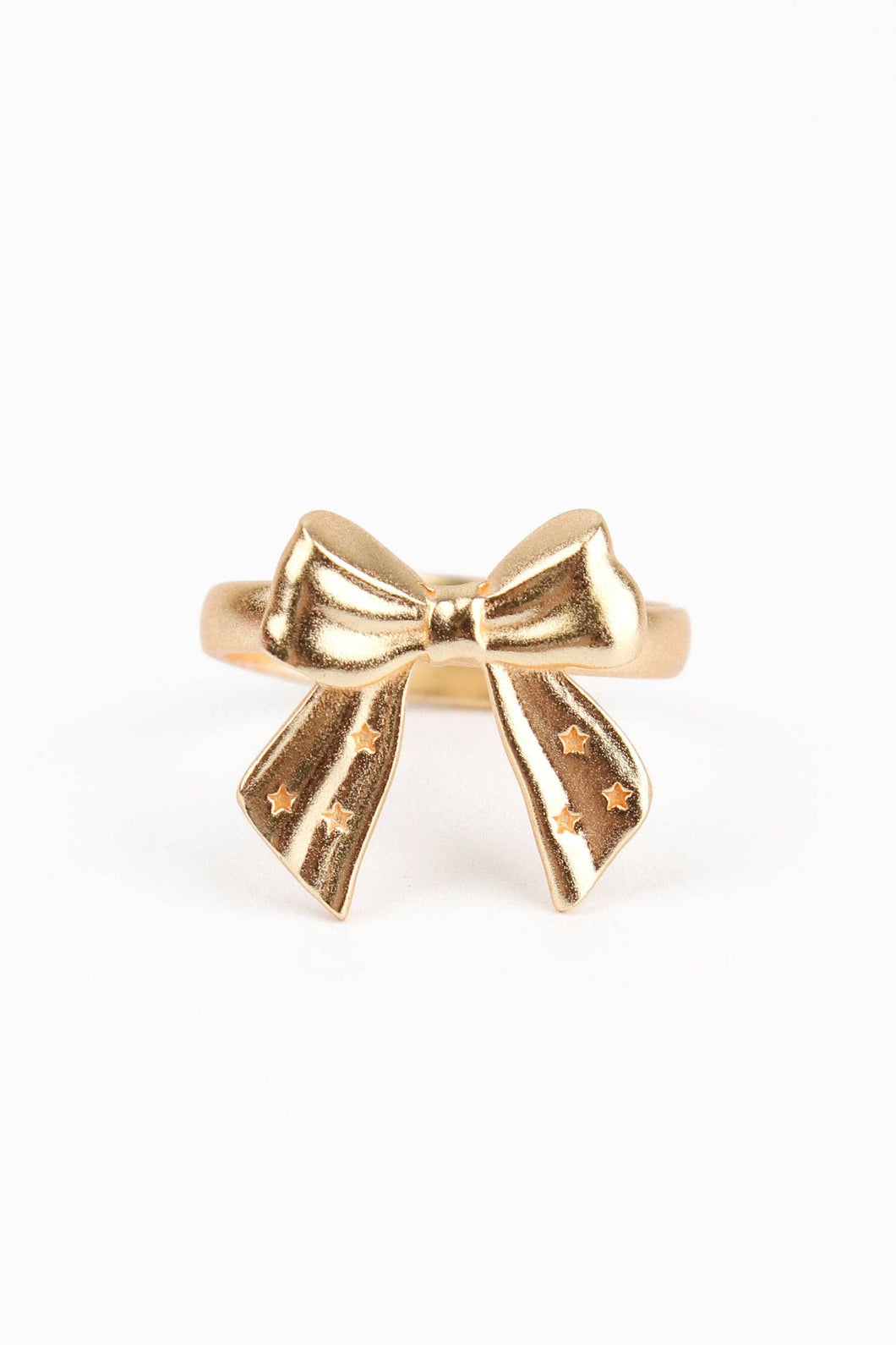 Gold Bow Adjustable Ring