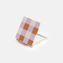 Load image into Gallery viewer, Caroline Gardner Multi Check Square Pocket Mirror
