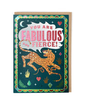 Load image into Gallery viewer, Fabulous and Fierce Greetings Card
