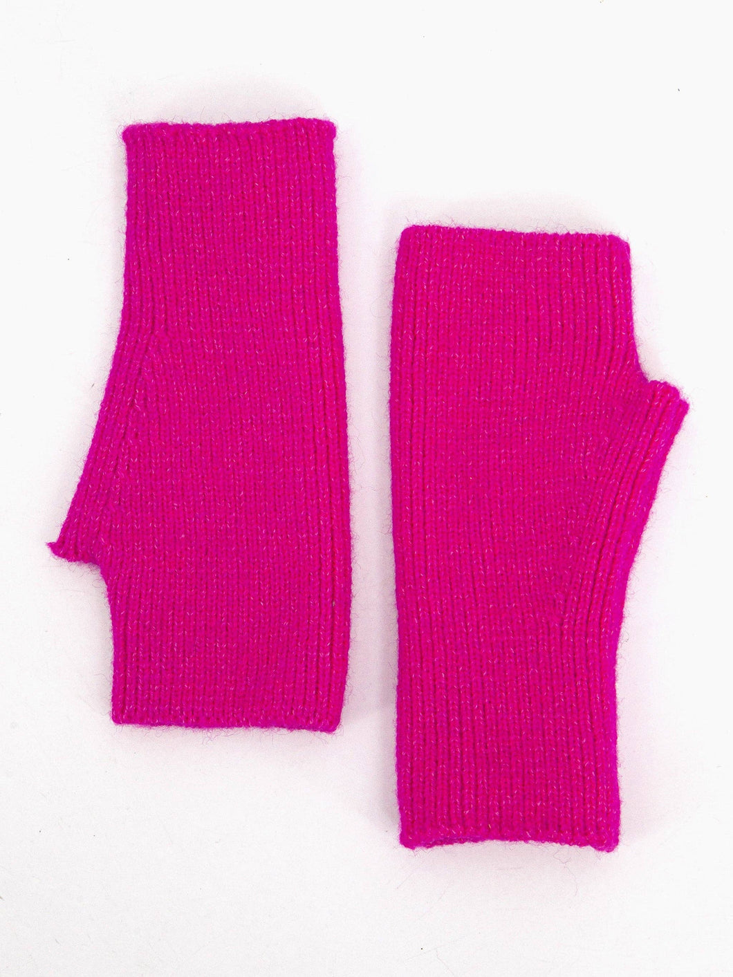 Dylan Fuchsia Ribbed Wrist Warmers