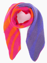 Load image into Gallery viewer, Zia Fuchsia &amp; Lilac Animal Stripe Scarf
